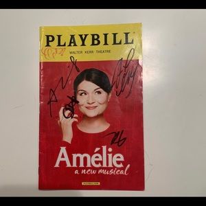 Amélie signed playbill